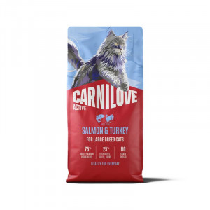 Carnilove Large Breed Salmon & Turkey kaķu barība lielo &scaron;ķirņu kaķiem 6 kg